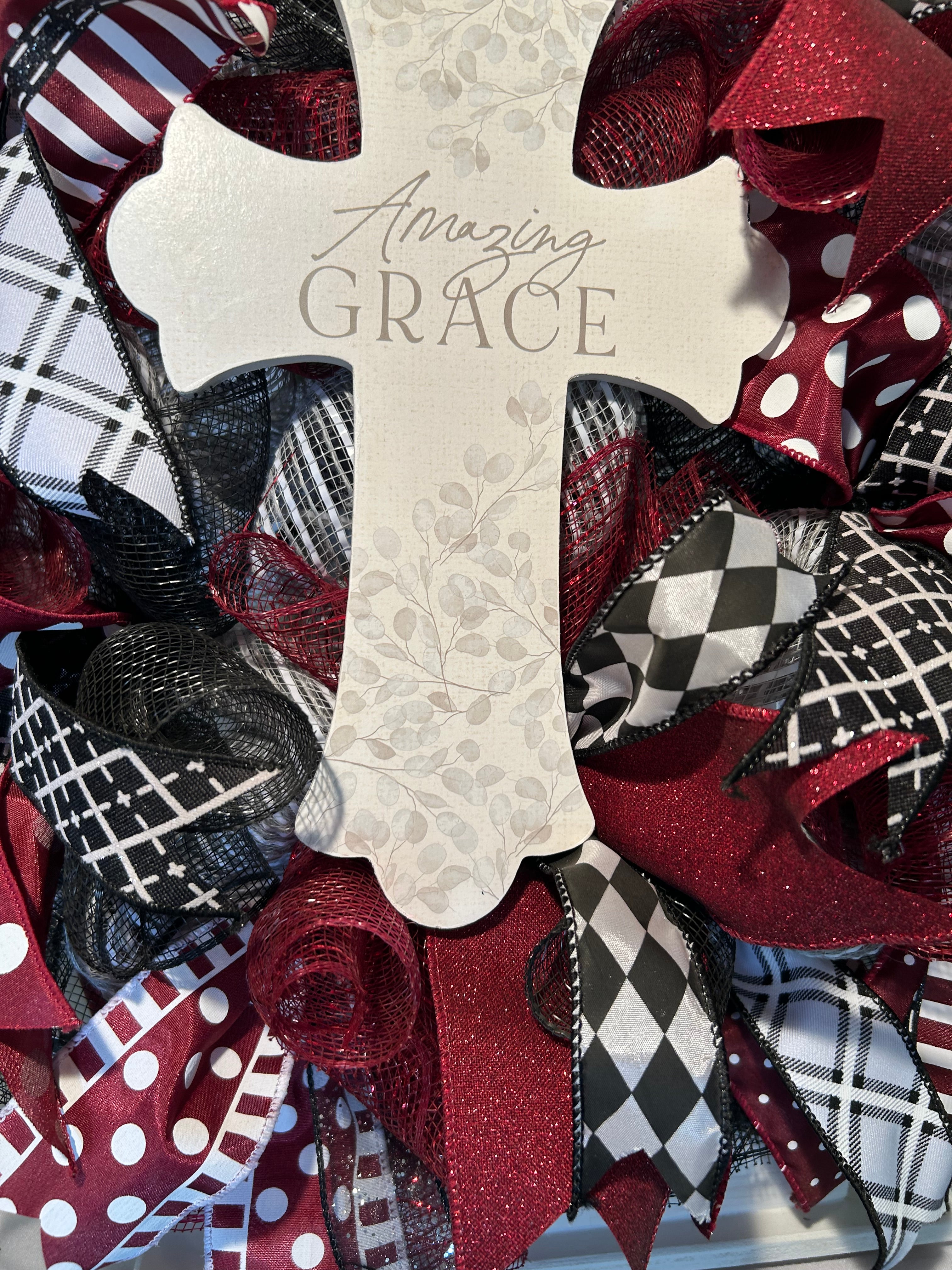 Amazing Grace Door Wreath