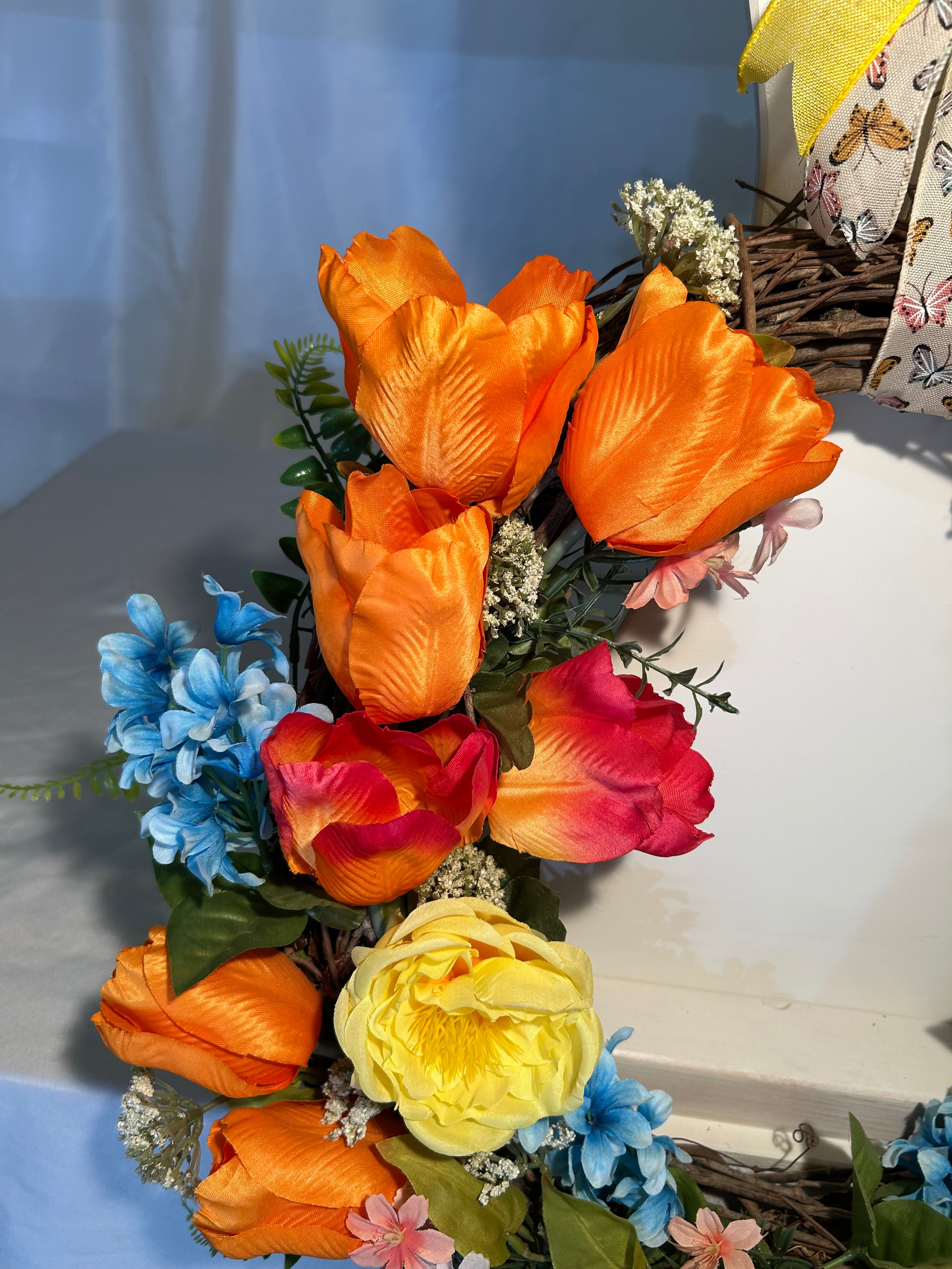 Grapevine Tulip Wreath