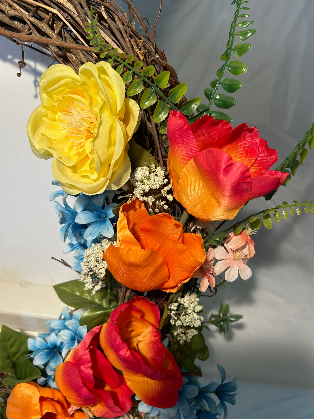 Grapevine Tulip Wreath