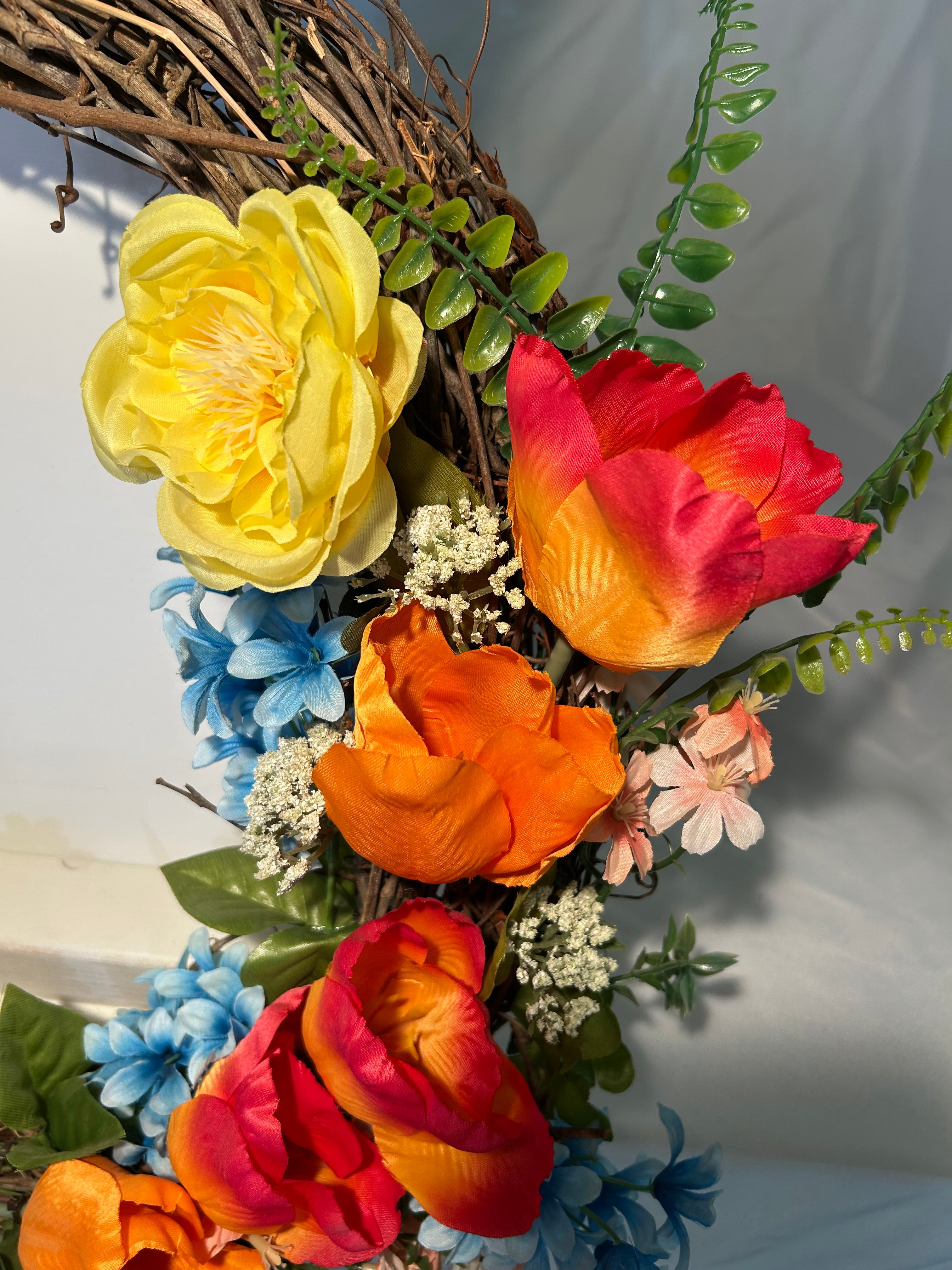Grapevine Tulip Wreath