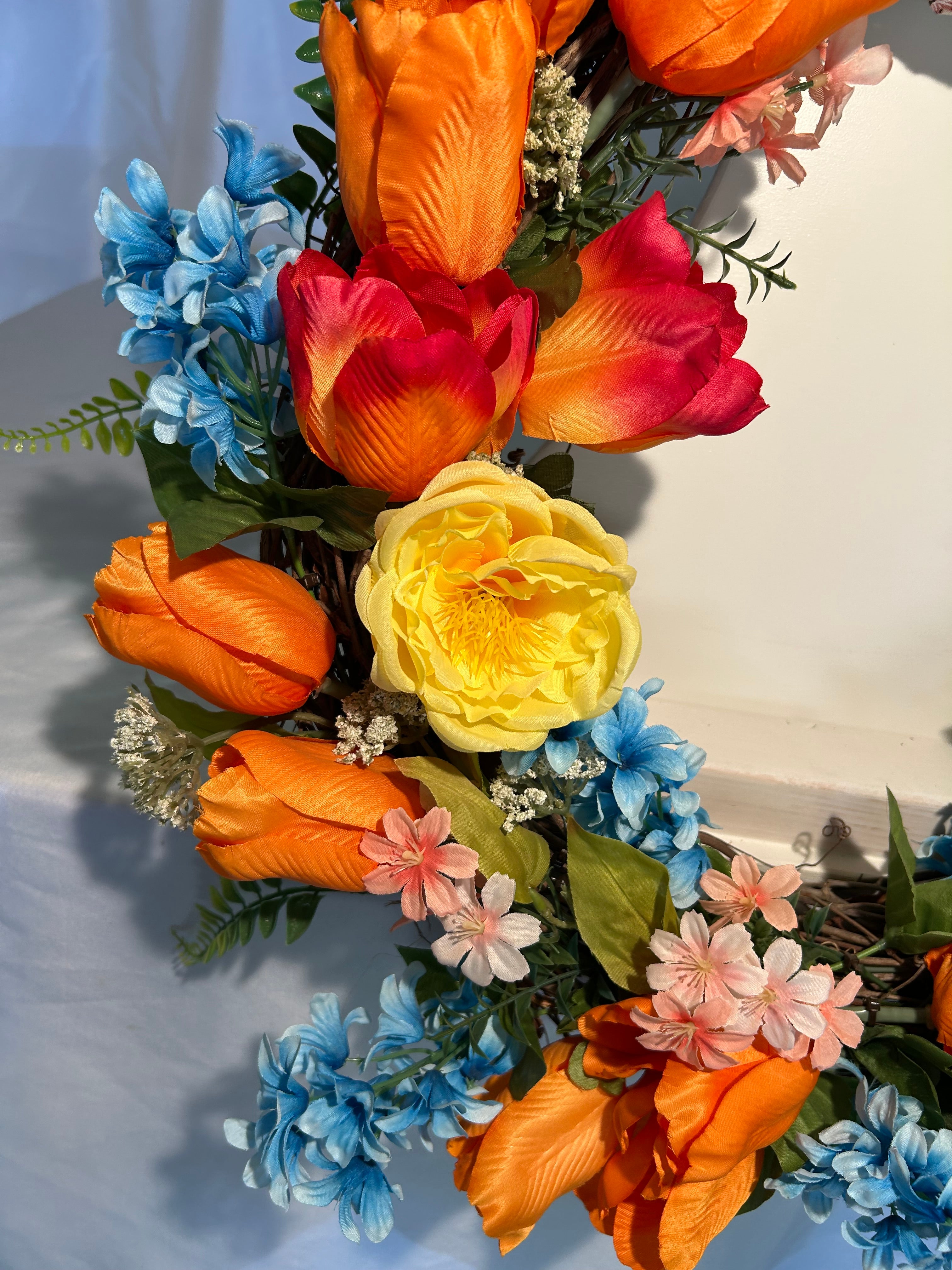 Grapevine Tulip Wreath