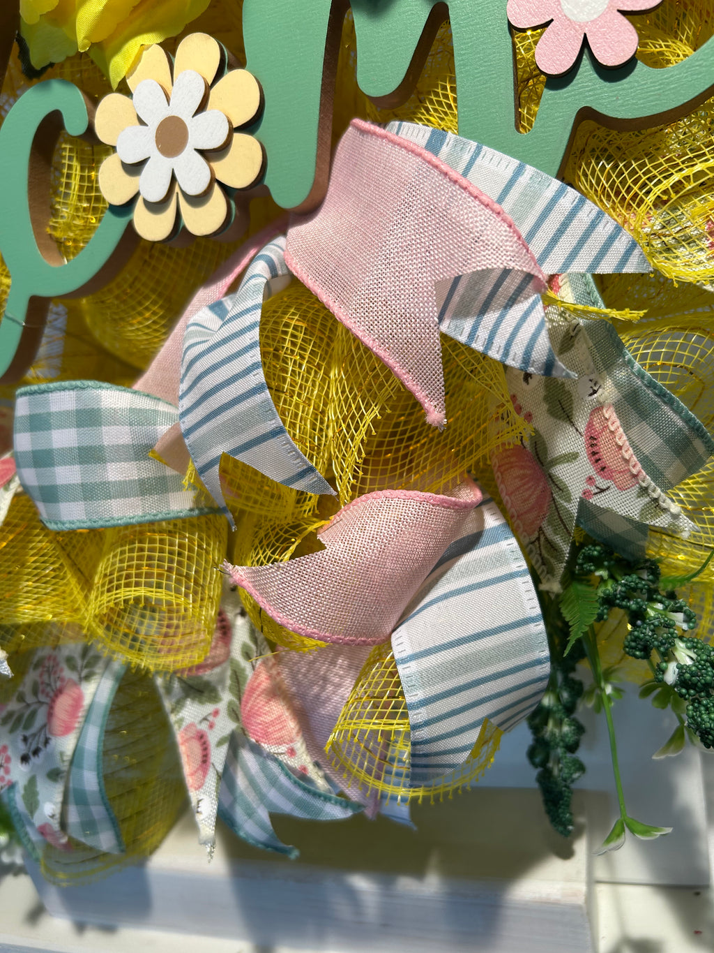 Yellow Welcome Wreath