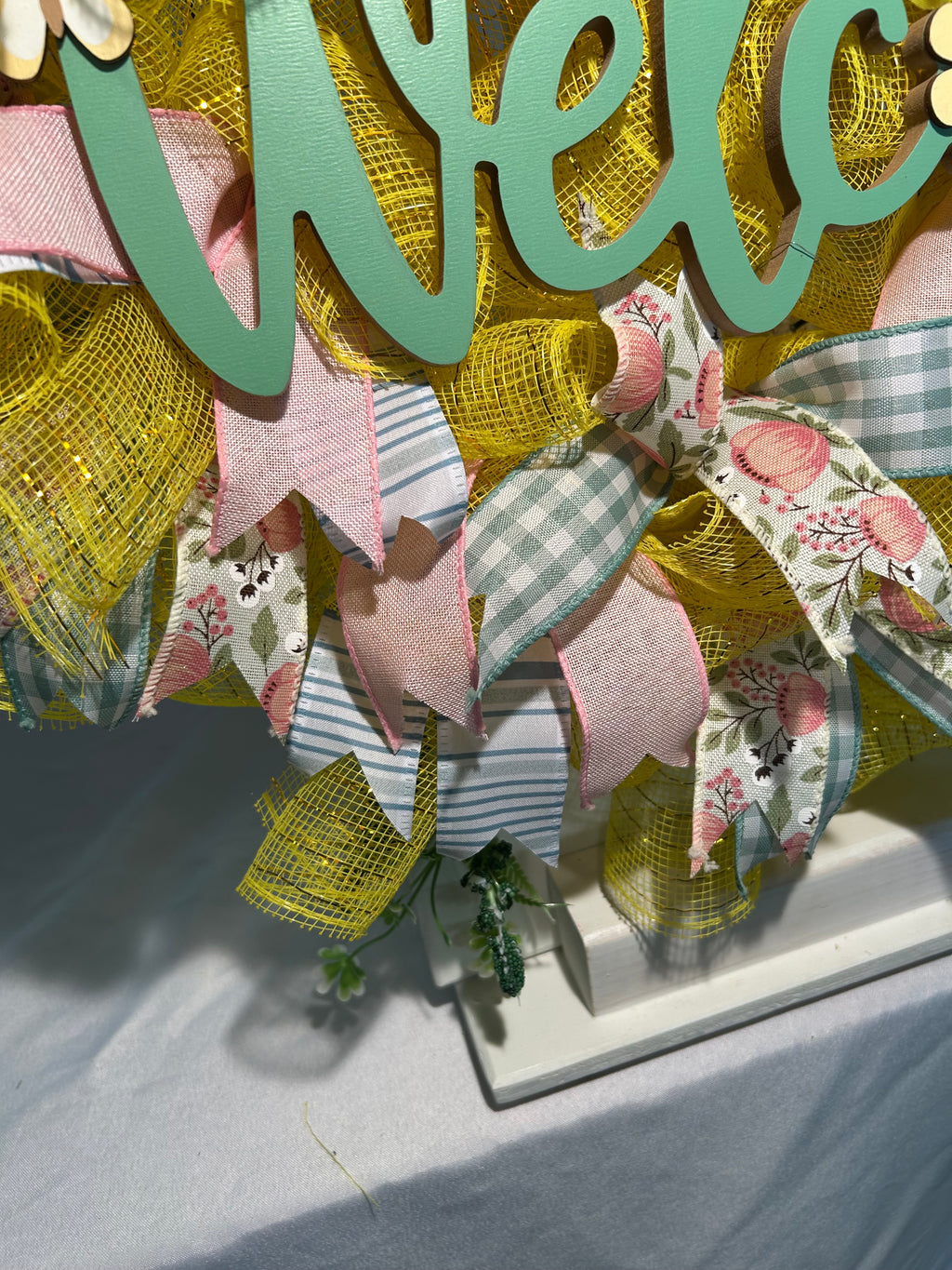 Yellow Welcome Wreath