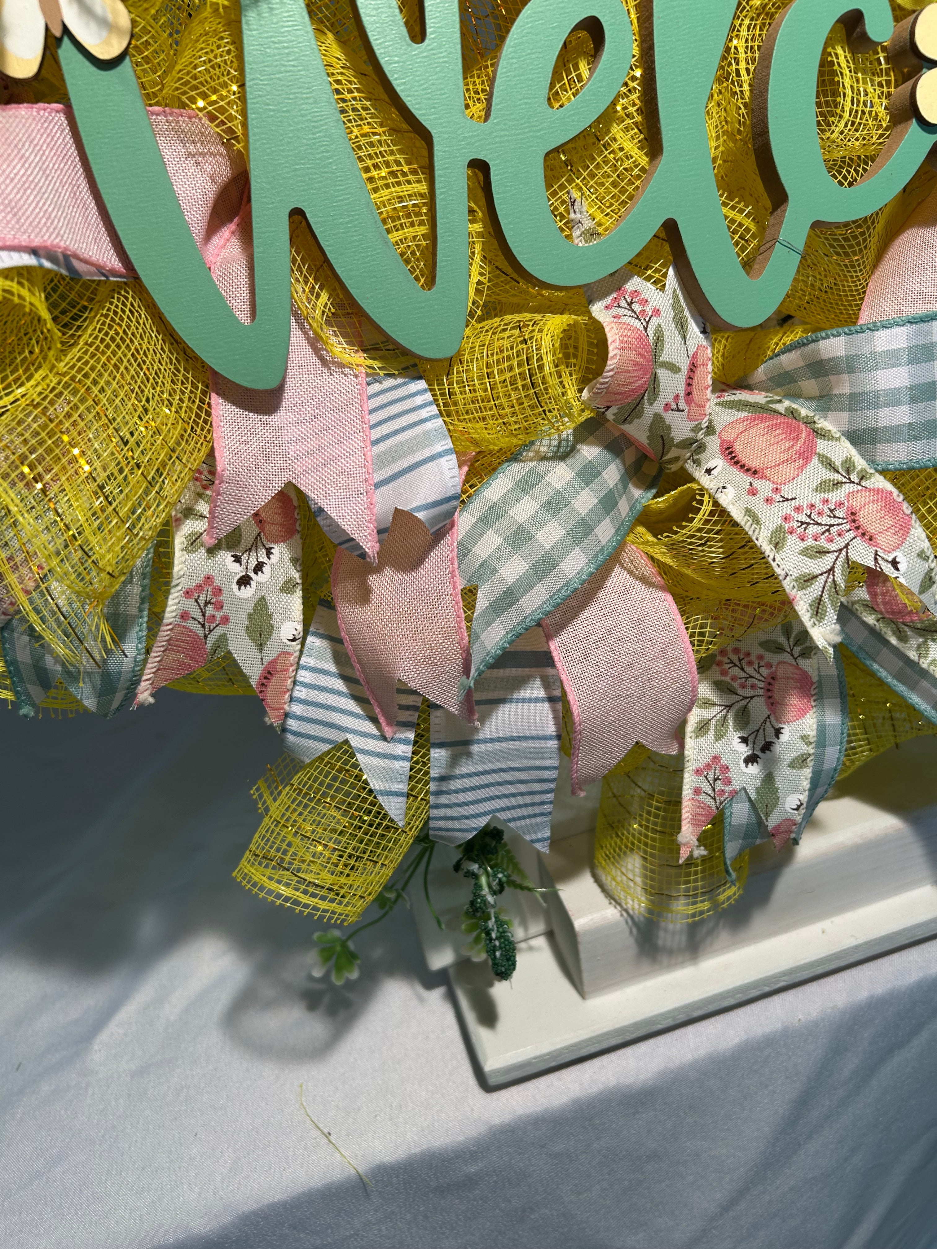 Yellow Welcome Wreath